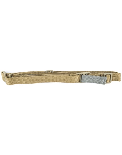 Blue Force Gear Vickers Sling, 2-Point Combat Sling, Coyote Brown, Molded Acetal Adjuster, No Quick Release, Attached with TriGlide instead of Loop Lock