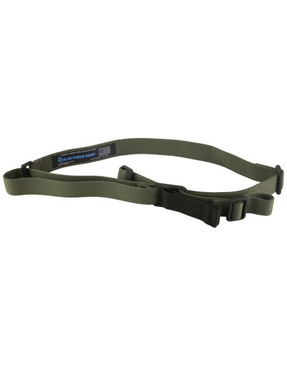 Blue Force Gear Molded Acetal Adjuster, No Quick Release Attached with TriGlide instead of Loop Lock, Sling, Green, 2-Point Combat Sling, Matte