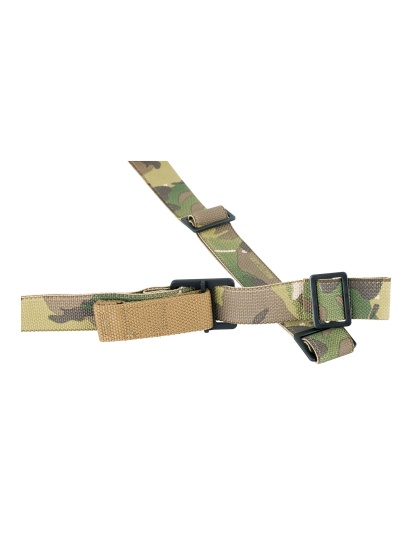 Blue Force Gear Vickers Combat Applications Sling, 2 Point Combat Sling with Metal Hardware, 54"-64" Length, Multicam, 1.25" Webbing
