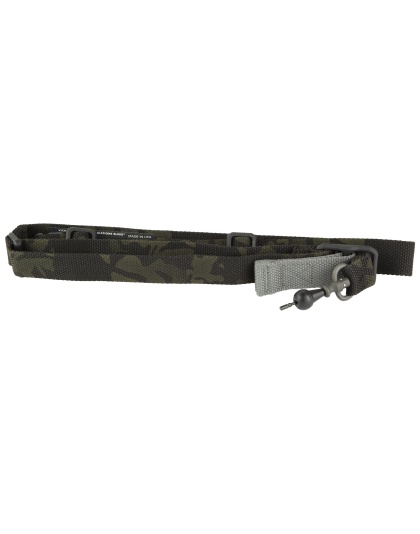 Blue Force Gear Vickers 221 Sling, 2-To-1 Point Sling, Multicam Black, RED Swivel, Molded Acetal Adjuster