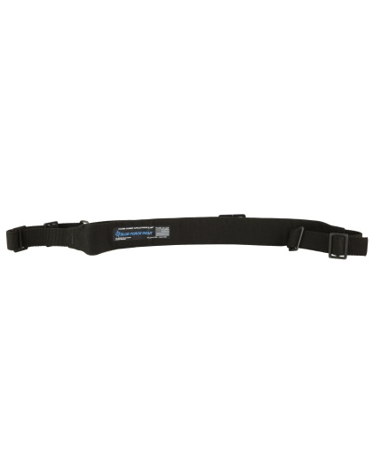Blue Force Gear Vickers Combat Applications Sling, Padded 2 Point Combat Sling with Metal Hardware, 54"-64" Length, Black, 1.25" Webbing
