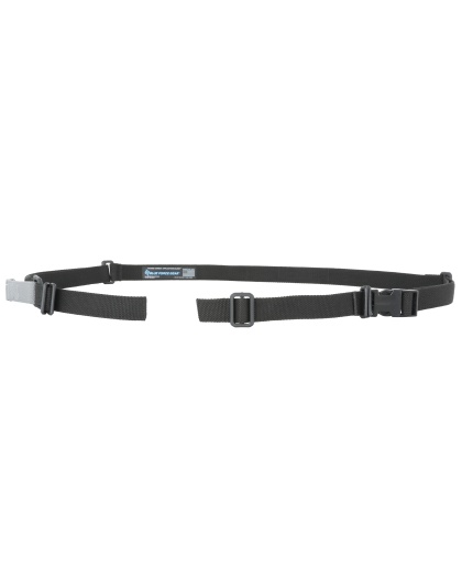 Blue Force Gear Vickers, 2-Point Combat Sling, Push Button Swivels, 54" with Adjuster Tightened, Black, 1.00" Webbing