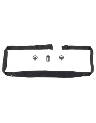 GBRS Group Second Best Sling Bundle, 40" Adjustable Front End, 20" Adjustable Back End, 16" Minimalist Neck Pad, Black, Includes Black Triglide and D-Loop