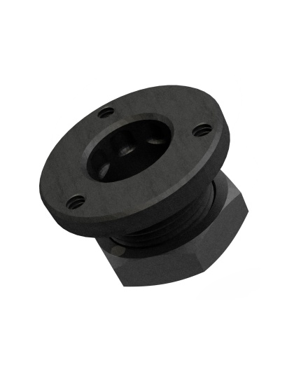 GrovTec Non-Rotating Flanged Base, Black