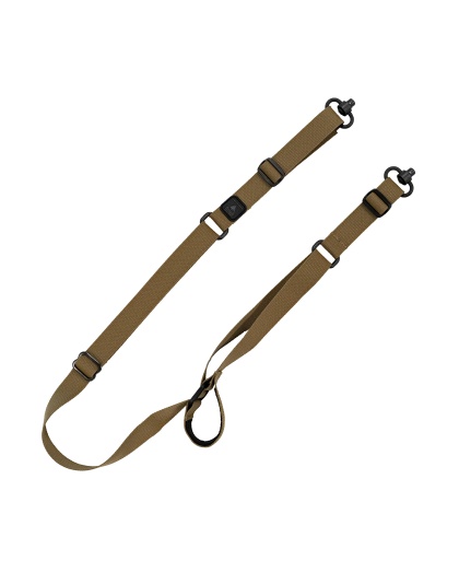 GrovTec Sabre 2 Point Sling, Matte Finish, Coyote Brown, Includes Push Button Swivels