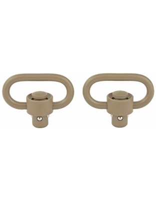 GrovTec Heavy Duty Push Button Swivels, Flat Dark Earth