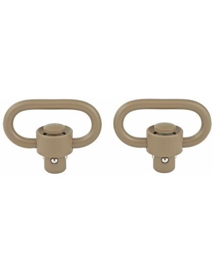 GrovTec Heavy Duty Push Button Swivels, Flat Dark Earth