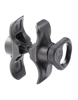 Magpul Industries Forward Sling Mount, Dedicated Fit For Mossberg 590A1 Models With Factory Extended Magazine Tube And Will Not Fit Other Mossberg Models, Melonite Treated Steel, Black