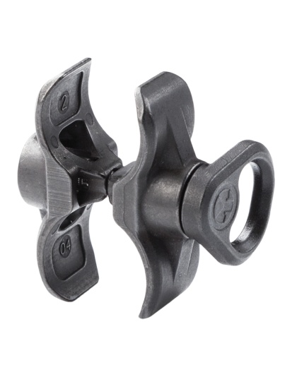 Magpul Industries Forward Sling Mount, Dedicated Fit For Mossberg 590A1 Models With Factory Extended Magazine Tube And Will Not Fit Other Mossberg Models, Melonite Treated Steel, Black