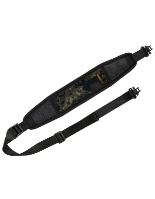 Muddy Pathfinder Sling, Adjustable Length, Black and Veil Canyon Gray, Includes QD Swivels