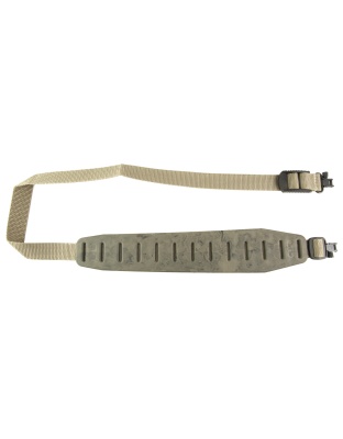 Quake Claw Standard 2.0, 2 Point Rifle Sling, Sand Camo, Includes Hush Stalker II QD Metal Sling Swivels