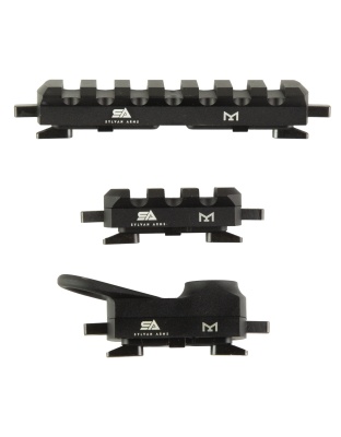 Sylvan Arms Sylvan Rail Sling Mount Combo, Fits M-LOK, Quick Detach, Includes Sling Mount, 7-Slot and 3-Slot Rails, Black