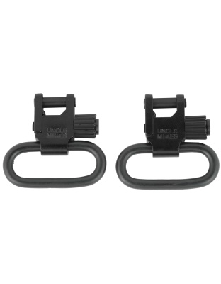 Uncle Mike's QD 115 RGS Swivel, 1", Wood Screw, Black