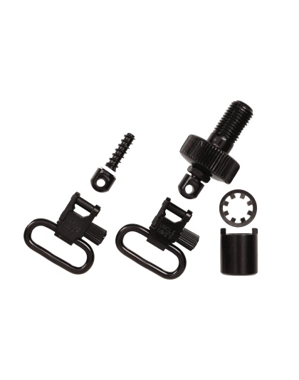 Uncle Mike's QD Mag Cap Swivel, 1", Fits Mossberg 500, Black