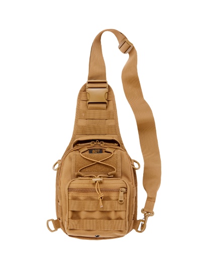 Bulldog Cases "Go" Sling Bag, X-Small, Tan, Nylon
