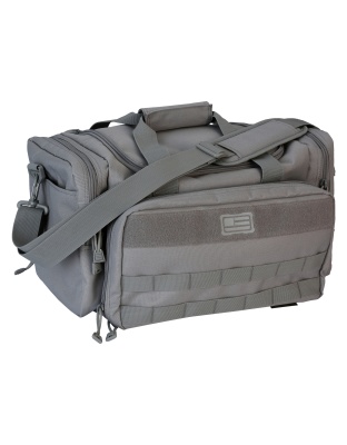Evolution Outdoor Range Bag, Polyester, MOLLE Webbing, Hook and Loop Panel, Large Main Compartment with Multiple Exterior Zipper Compartments, Gray