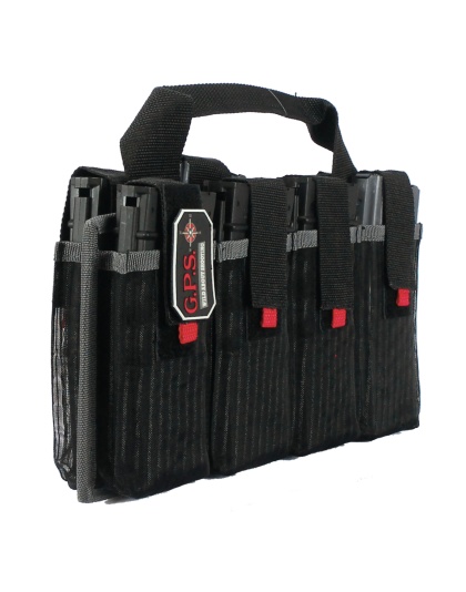 GPS Magazine Tote, Black, Soft, Fits 8 AR Style Mags
