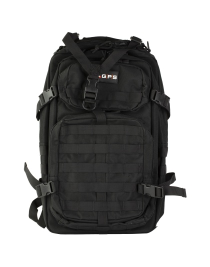 GPS Tactical Bugout Computer Backpack, Fits Up to a 15" Laptop, 600 Denier Polyester Construction, Black