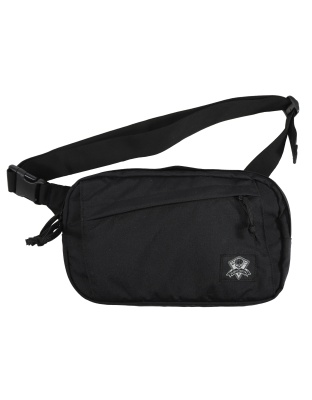 Grey Ghost Gear Crossbody Bag, Nylon Construction, Matte Finish, Black