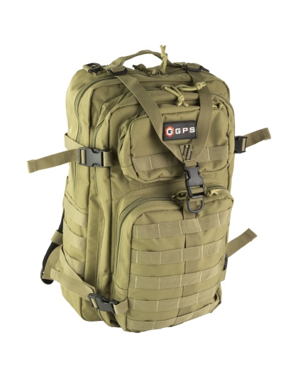 GPS Tactical Bugout Computer Backpack, Fits Up to a 15" Laptop, 600 Denier Polyester Construction, Tan