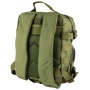 NcSTAR Every Day Pack, Backpack, 12.5"x11.5"x3" Main Compartment, Green, Two Small Compartments with Four Cinch Straps, Molle Webbing, Adjustable Bottom Straps