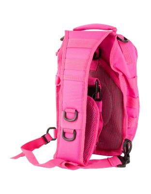 NcSTAR Shoulder Sling Utility Bag, Pink, Main Zippered Compartment Measures 11.0"x8.0"x3.5"