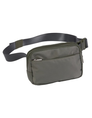 US PeaceKeeper Suburban Sidekick, Fanny Pack, RPET Polyester Construction, 8.25"x5.5"x2.25", Smokey Green Gray