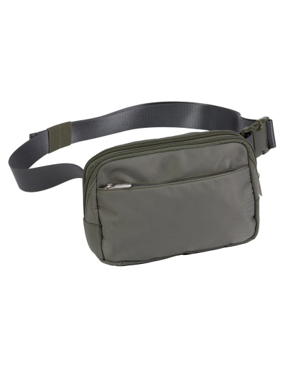 US PeaceKeeper Suburban Sidekick, Fanny Pack, RPET Polyester Construction, 8.25"x5.5"x2.25", Smokey Green Gray