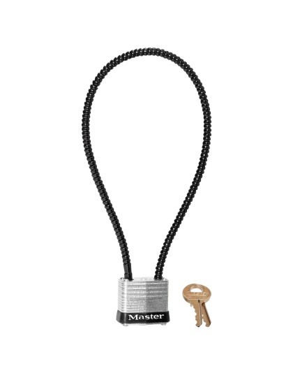 MasterLock Armored Cable Gun Lock, Keyed Alike - P250, 14" Long, California Approved