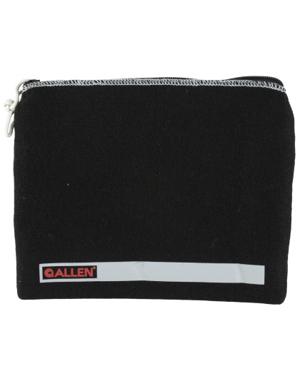 Allen Company Locking Pistol Pouch, Compact, 9"x7", Fleece, Black