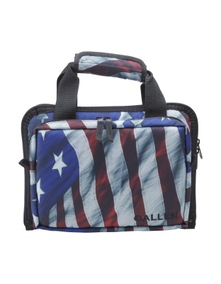 Allen Company Victory Duplex Double Handgun Case, American Flag Finish, Endura Fabric