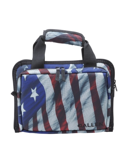Allen Company Victory Duplex Double Handgun Case, American Flag Finish, Endura Fabric