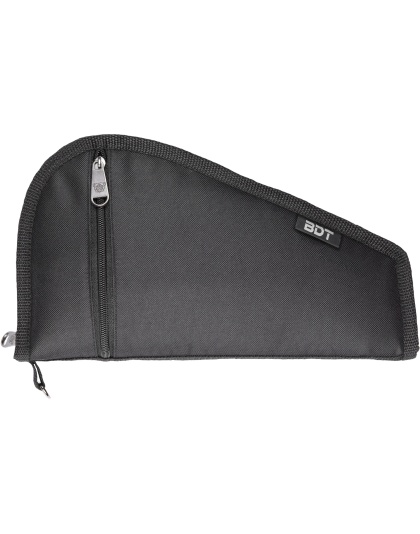 Bulldog Cases Deluxe Pistol Case w/ Pocket and Sleeve, Black, 12"x6"