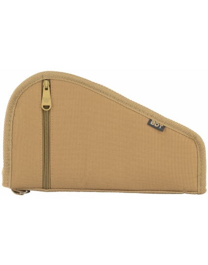 Bulldog Cases Deluxe Pistol Case w/ Pocket and Sleeve, Tan, 12"x6"
