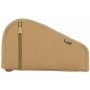 Bulldog Cases Deluxe Pistol Case w/ Pocket and Sleeve, Tan, 12"x6"