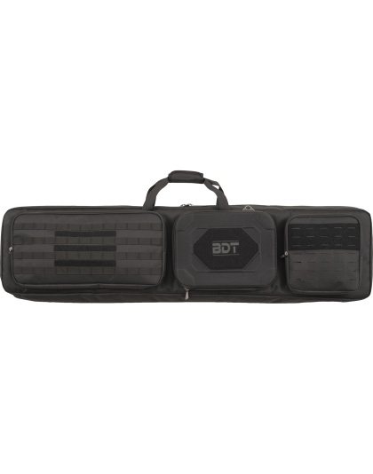 Bulldog Cases Double Suppressor Tactical Rifle Bag, 48", Poly Oxford Nylon Material, Black