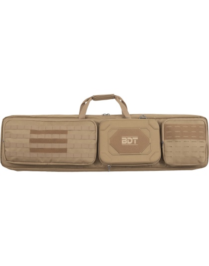 Bulldog Cases Double Suppressor Tactical Rifle Bag, 48", Poly Oxford Nylon Material, Tan