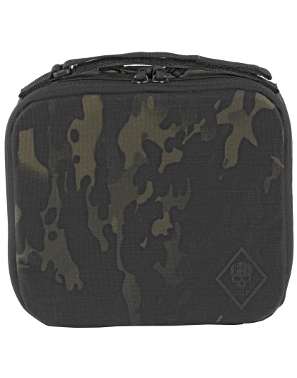 Grey Ghost Gear Pistol Case, Black, Adjustable Carry Strap, Internal Zippered Mesh Pocket, Holds Full Size Pistol and Two Magazines