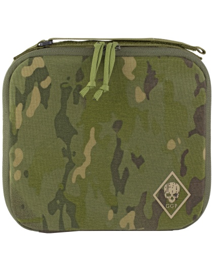 Grey Ghost Gear Pistol Case, Multicam Tropic, Adjustable Carry Strap, Internal Zippered Mesh Pocket, Holds Full Size Pistol and Two Magazines