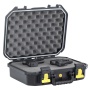 Plano All Weather 2, 2 Pistol Case, 14"x10"x5", Pluck to Fit Foam, Black and Yellow
