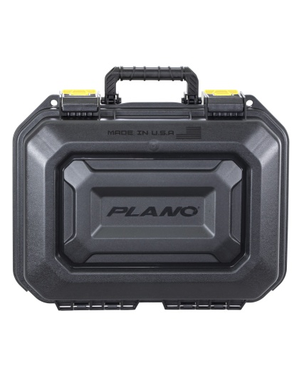 Plano All Weather 2, 2 Pistol Case, 14"x10"x5", Pluck to Fit Foam, Black and Yellow