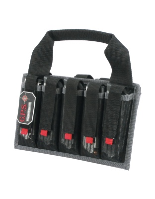 GPS Magazine Tote, Black, Soft, Fits 10 SA Pistol Mags
