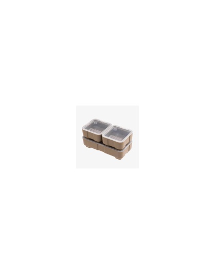 Magpul Industries DAKA Bins, 2X2 and 2X4 Set, Compatible with DAKA GRID Organizer Panels, 2X2 Measures 3.2"x3.2"x 1.3" and 2X4 Measures 3.2"x6.9"x1.3" Internal, Matte Finish, Flat Dark Earth, (1)-2X4 Bin and (2)-2X2 Bins Included