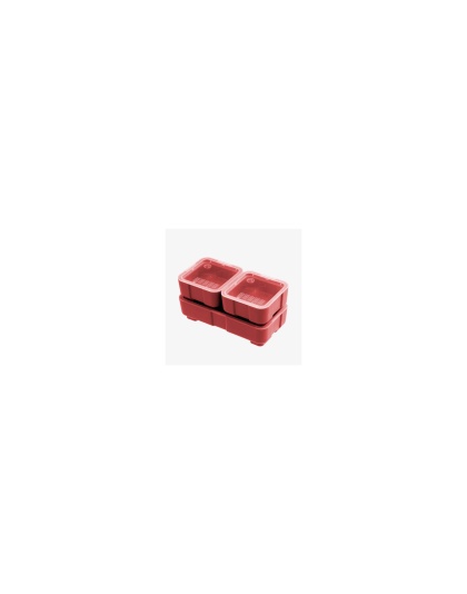 Magpul Industries DAKA Bins, 2X2 and 2X4 Set, Compatible with DAKA GRID Organizer Panels, 2X2 Measures 3.2"x3.2"x1.3" and 2X4 Measures 3.2"x6.9"x1.3" Internal, Matte Finish, Red, (1)-2X4 Bin and (2)-2X2 Bins Included