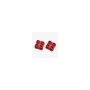 Magpul Industries DAKA Bins, 2X2, Compatible with DAKA GRID Organizer Panels, Matte Finish, Red, 3.2"x3.2"x1.3" Internal, (2)-2X2 Bins Included