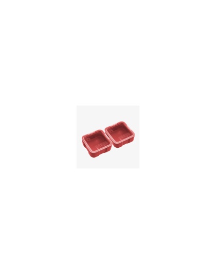Magpul Industries DAKA Bins, 2X2, Compatible with DAKA GRID Organizer Panels, Matte Finish, Red, 3.2"x3.2"x1.3" Internal, (2)-2X2 Bins Included