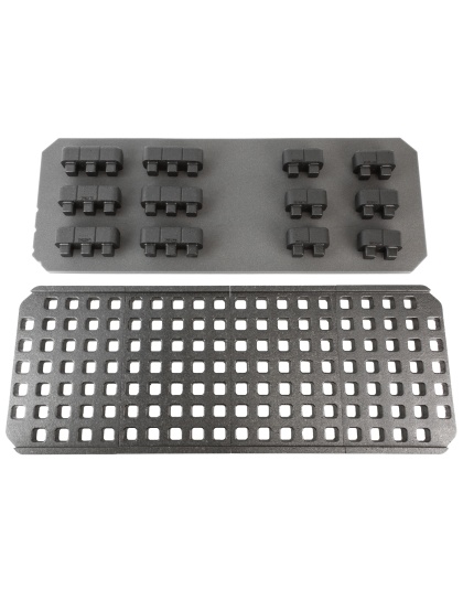 Magpul Industries DAKA GRID Organizer, Fits Pelican 1700 Protector, Matte Finish, Black, Includes (6) Tripple Blocks, (6) Double Blocks and Replacement Base Foam