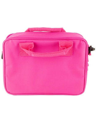 NcSTAR Double Pistol Case, Pink, Large Heavy Duty Zippers, 13"x10"x3.25"