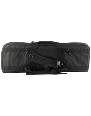 NcSTAR Double Carbine Case, 36" Rifle Case, Nylon, Black, Exterior PALS Webbing, Interior Padded with Thick Foam, Accommodates two Rifles