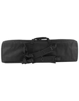 NcSTAR Double Carbine Case, 42" Rifle Case, Nylon, Black, Exterior PALS Webbing, Interior Padded with Thick Foam, Accommodates two Rifles